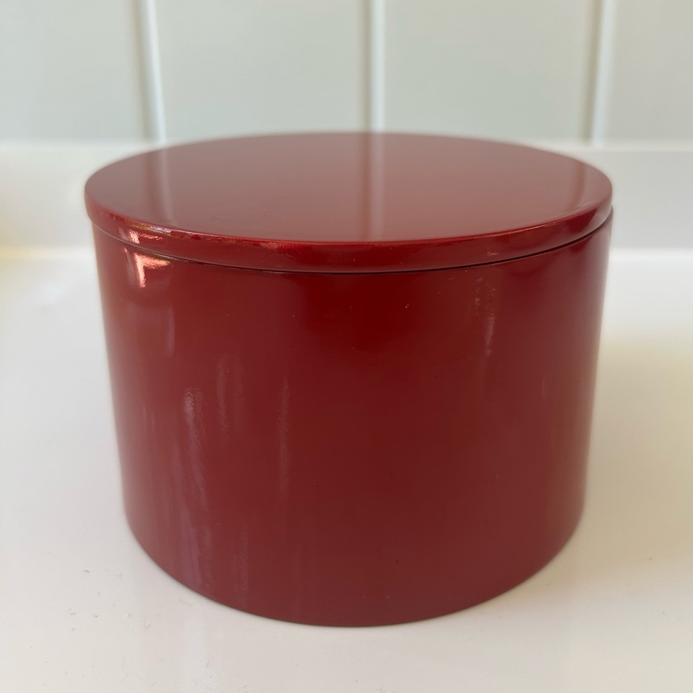 Red Round trinket box